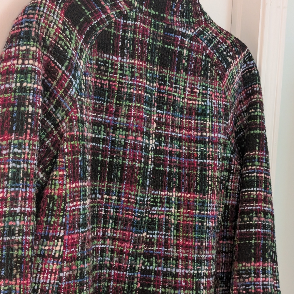 Talbots Women's Multicolor Plaid Jacket - Picture 6 of 14
